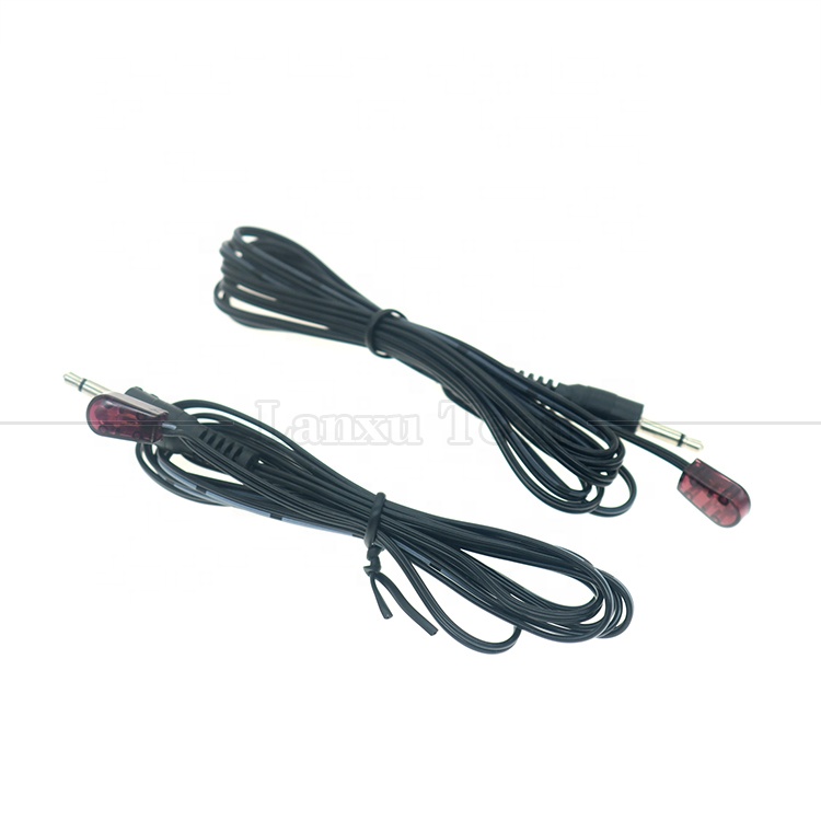 3.5mm Audio Jack 2 Poles IR Sensor Remote Mi Infrared Transmitter Receiver Extender Cable for Stereo Video