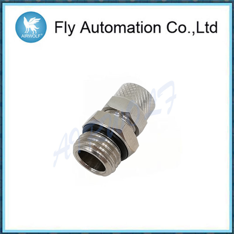 Metric Male Pneumatic Connectors Fittings 1511 Series -20°c - 80°c With O Ring