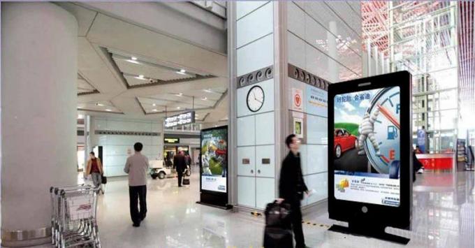 High Brightness Floor Standing Kiosk LED Advertising Display Digital Signage 42 inch 70 inch 82 inch LCD touch screen