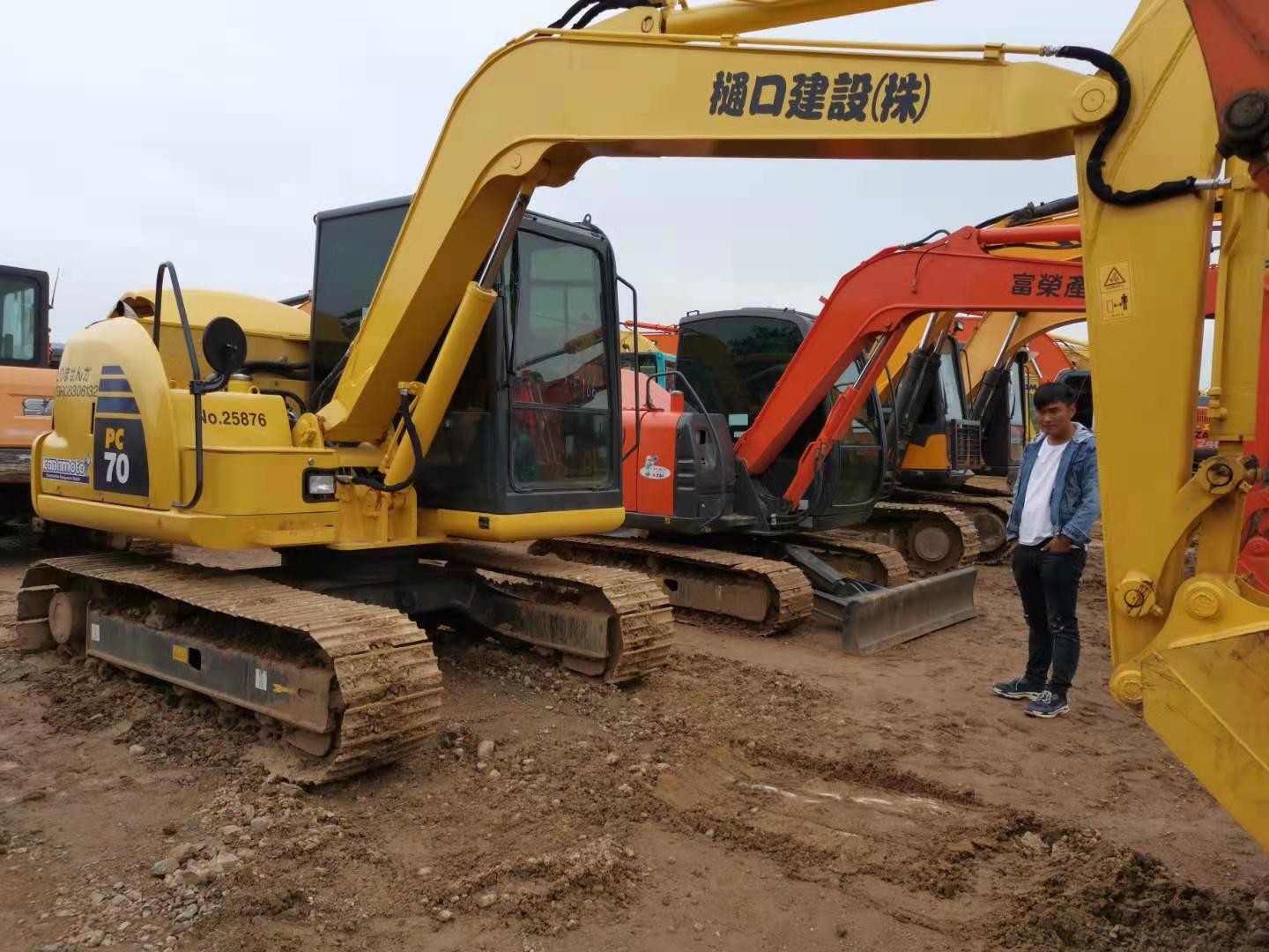 5160kg PC55MR 0.2M3 Used Komatsu Mini Excavator