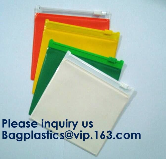 Slider Zip Lock Grip Seal Custom Size Logo PVC Slider Closure Mat Zipper Bag Socks Sealing Poly Bags bagease bagplastics