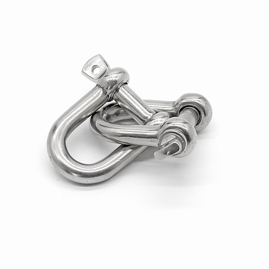 Us Type Stainless Steel Dee Shackle 304 316 Heavy Duty Swivel Shackle