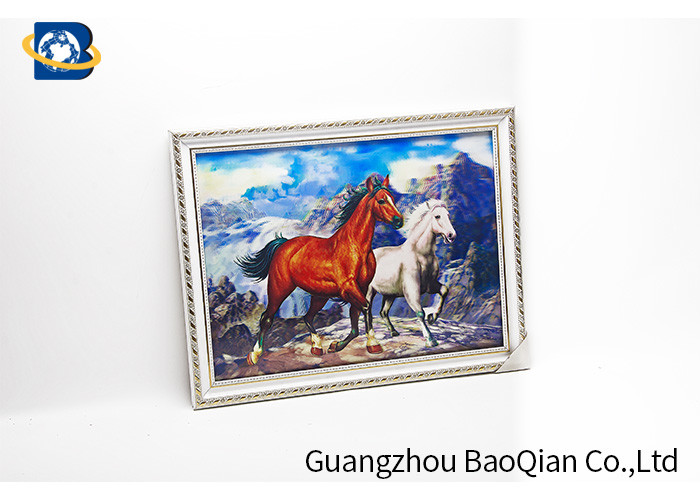 Bedroom Decoration 3D Lenticular Photography / Image Pictures PET / PP Material