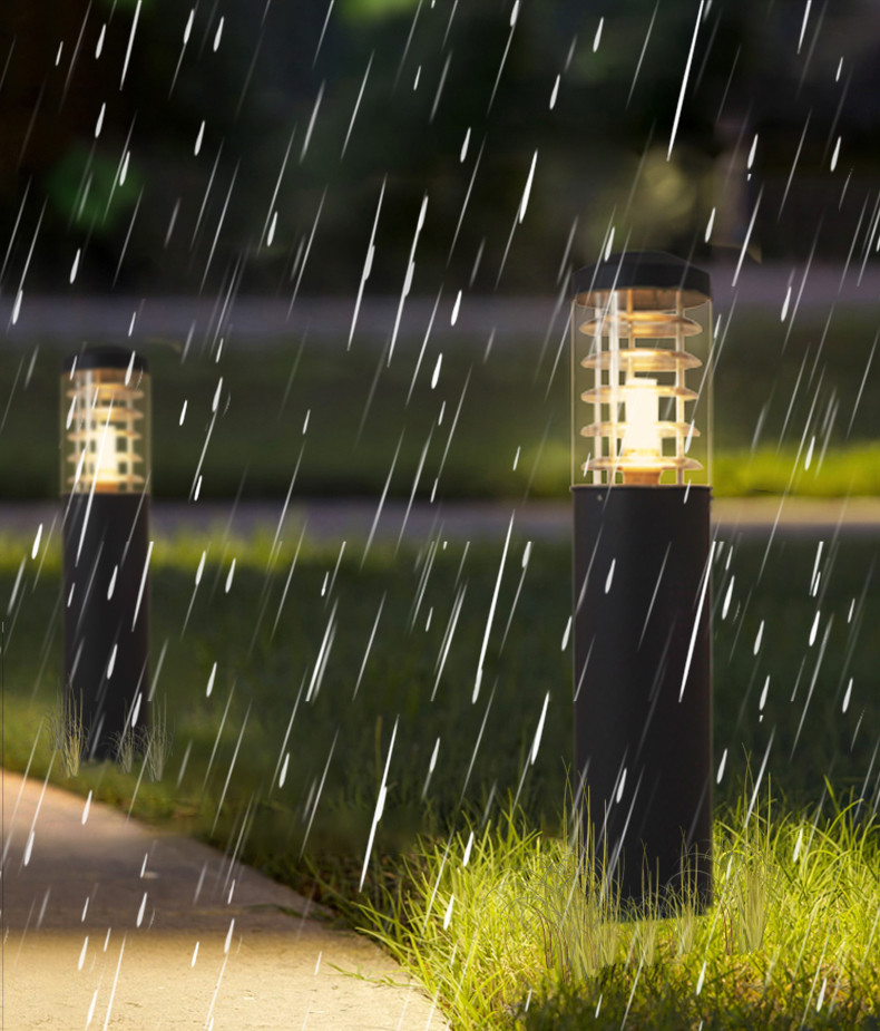 Backyard LED Lawn Lights E27 220V 145x600MM Hotel Villa Landscape