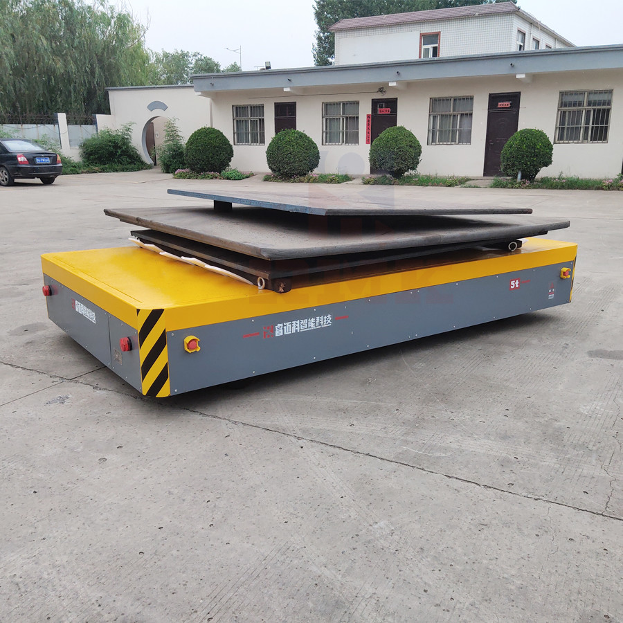 Battery Operated 5 Tons Material Transfer Cart Automatic Charging
