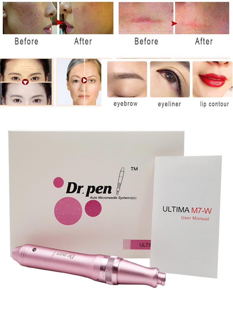 Dr.Pen M7-W Wireless Microneedling Cartridge Device Skin Tightening Micro Needle Stimulate Electric Stamp Dermapen