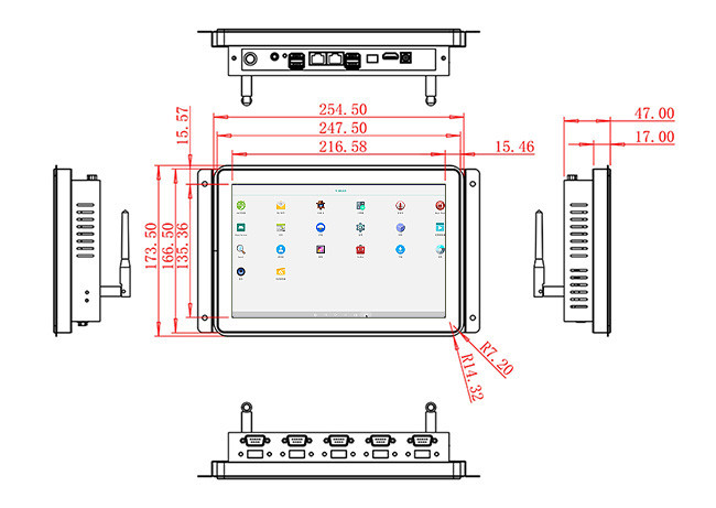 10.1-Inch Android Embedded Interface for Smart Vending Machines, Healthcare Terminals, Kiosk Systems, and Retail Solutions