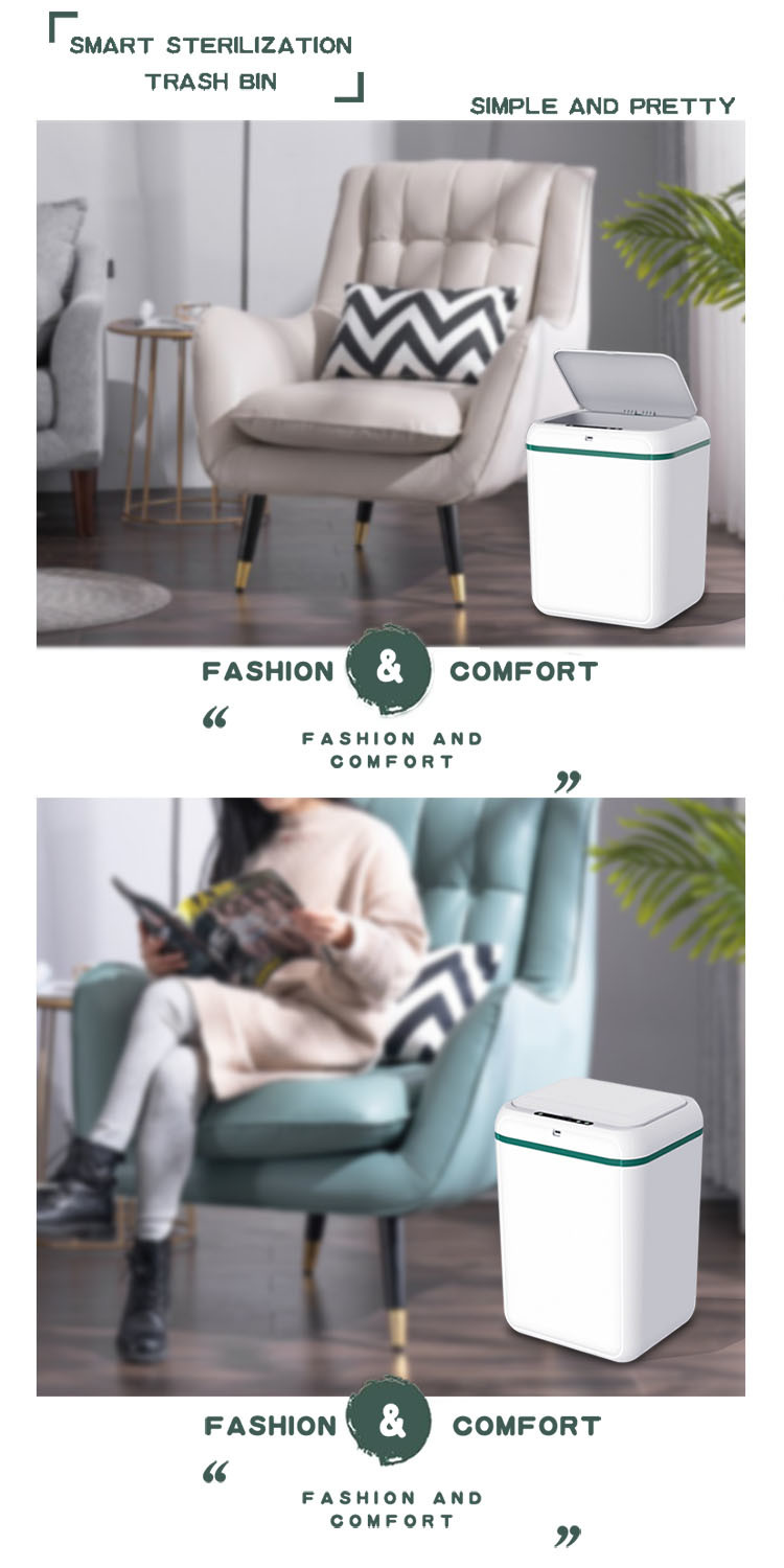 Automatic Kitchen Smart Home Products ABS PP Intelligent Trash Bin
