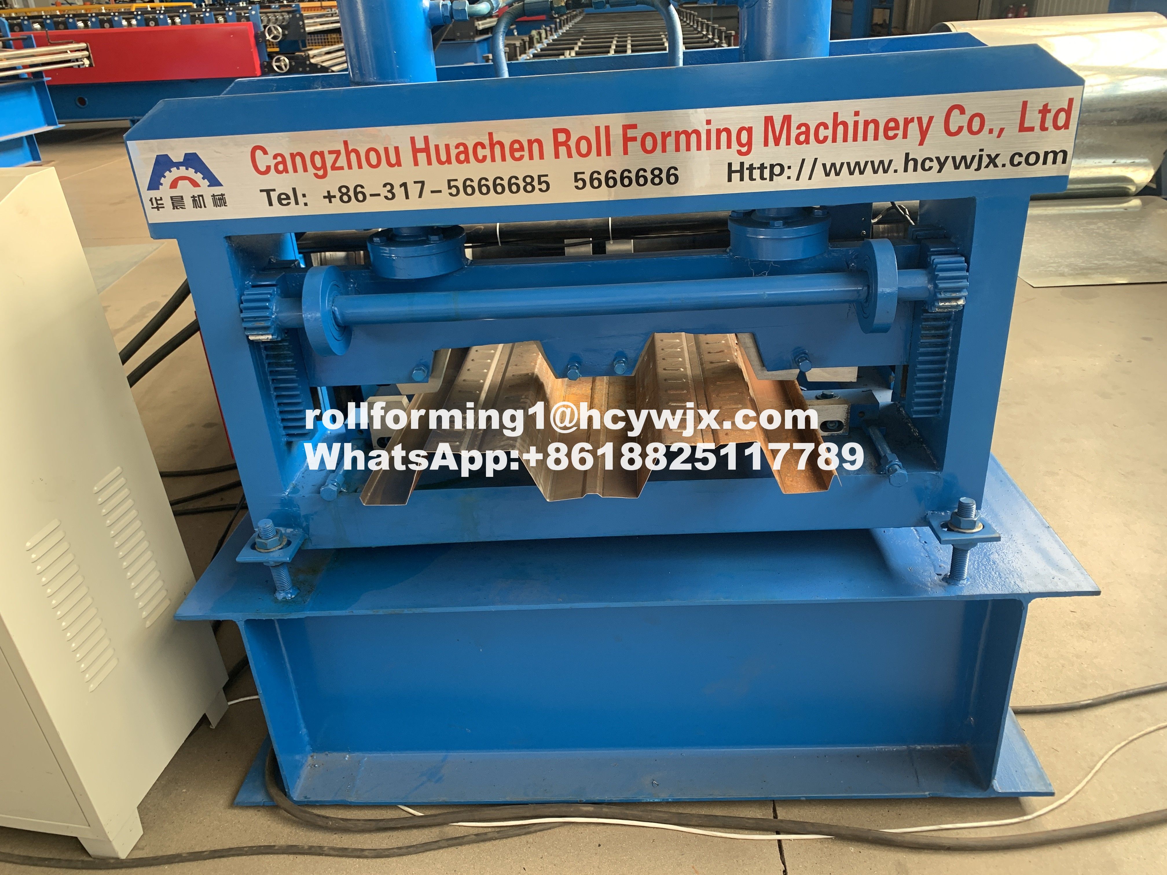 Barbados Panel 850mm Floor Deck Roll Forming Machine Plc Control