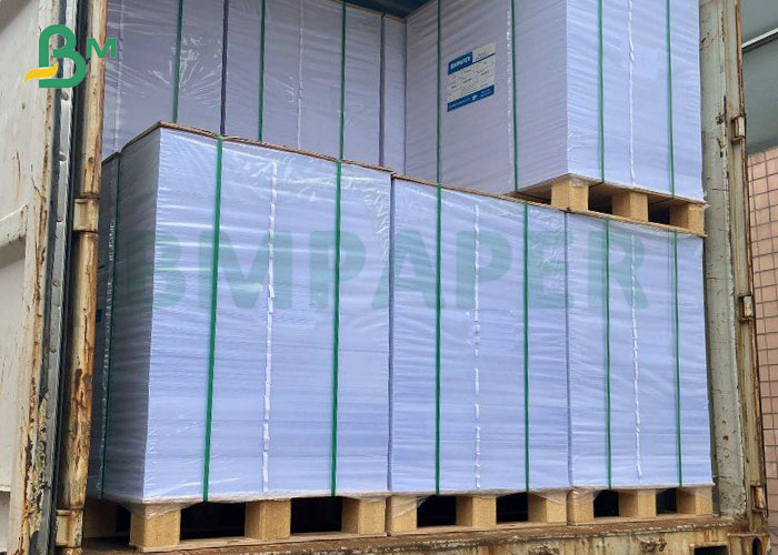 Virgin Pulp 20PT 24PT C1S Gloss Coated White Varnishable Cardbord Sheets 