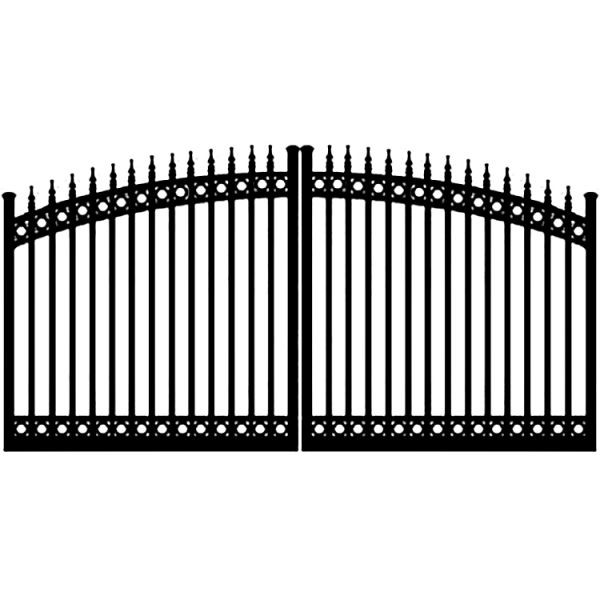 4ft Galvanized Wrought Iron Fence With Powder Coating 1.2mm-2.5mm
