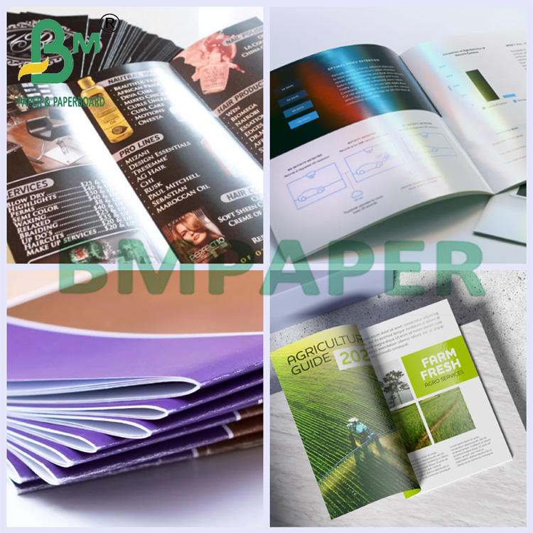 128gsm Coated 100# Gloss Text Art Paper For Digital Printing A3 A4