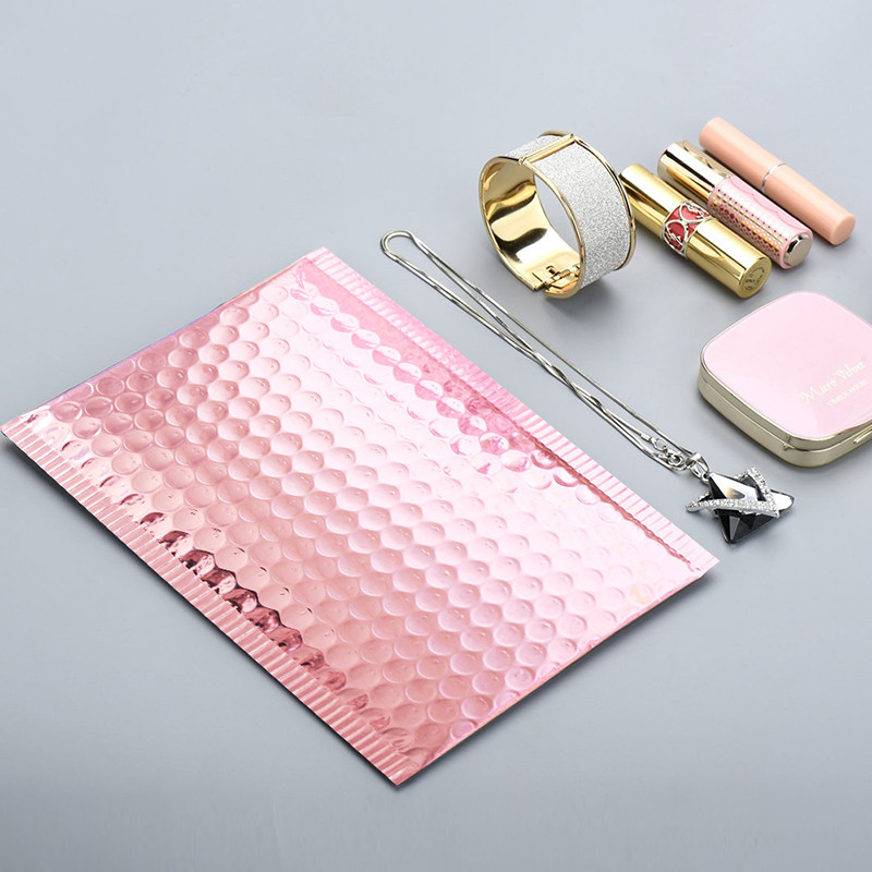 Personalized Pearlescent Film Poly Bubble Mailers Offset Printing