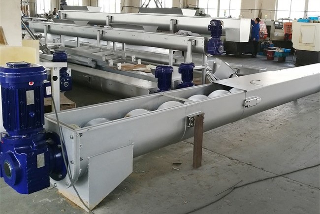 OEM Custom U Type Screw Feeder Conveyor For Powder Granular Small Block Material