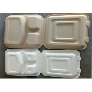 9 inch Outdoors Takeaway Food Containers Disposable Lunch Biodegradable