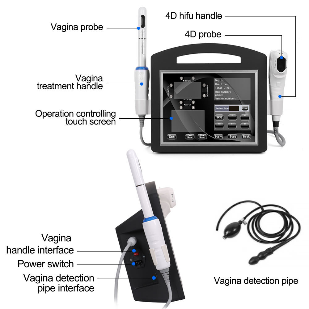Skin Rejuvenation HIFU 4D Machine , SMAS Cartridges Firming HIFU Treatment Machine