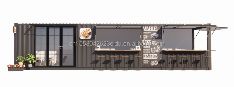 Hotel Accommodation Solution Prefabricated Modular Container Houses in Container Store/Shop with Aluminum Alloy Windows