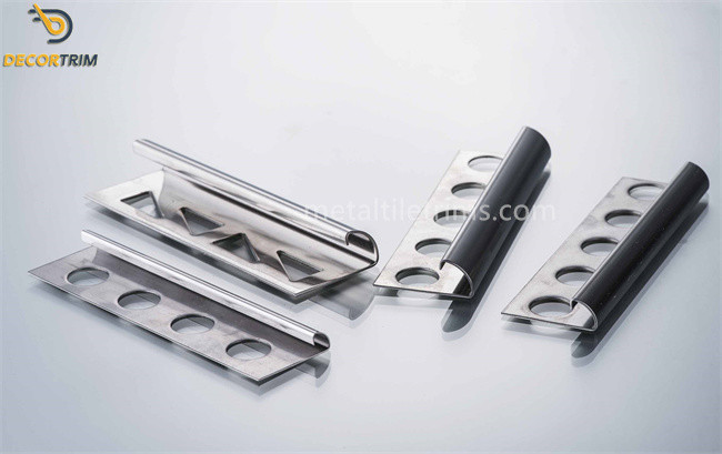 3/8'' 10mm Stainless Steel Tile Trim , Tile Corner Strip Round Edge