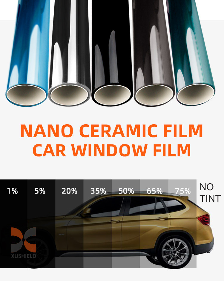 Window privacy film 1.52x30m/60"x100ft Car Window Tint Film nanoceramic film nano ceramic