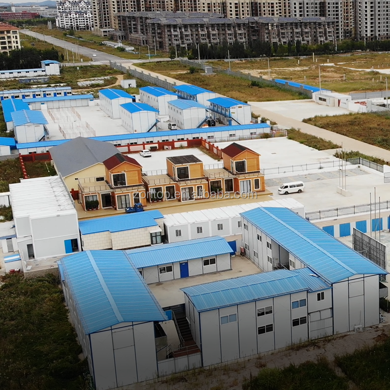 Zontop China two bedroom small steel sandwich panel prefab k model prefab container house