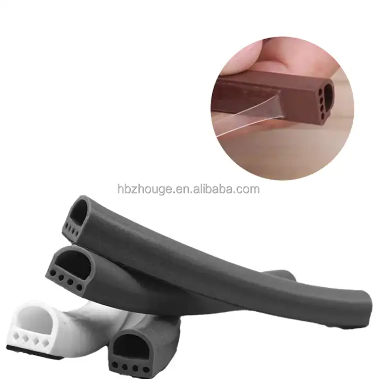 Extruded Custom E Type Oven Door Silicone Seal Strip for High Temperature Resistance