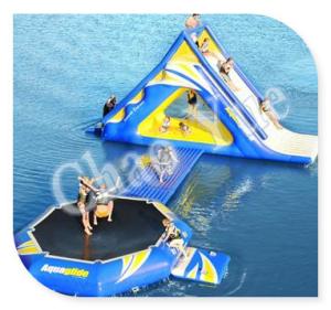 Buy cheap 0.6mm PVC Kids Inflatable Water Slide Park Games Customed Waterproof product