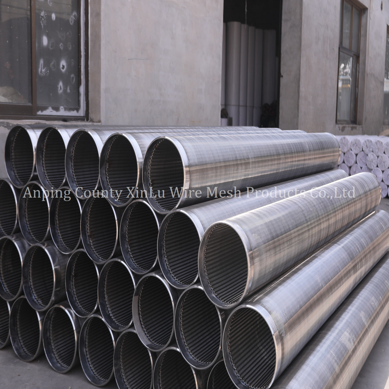 Polishing Johnson Water Well Screen For FITO FOTI Flow V Wire Continuous Slot Sand Control Screen Tube