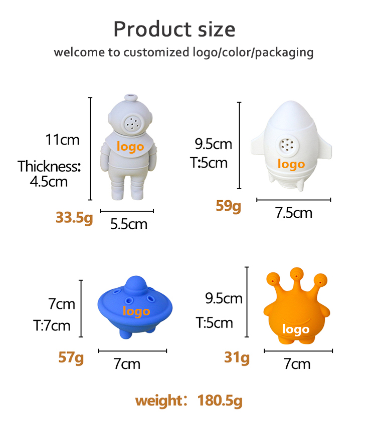 PAISEN Bpa Free Silicon Soft Toys Toddler Kids Water Spray Bathing Toy Shower Silicone Baby Bath Toys Set For Children Toddlers