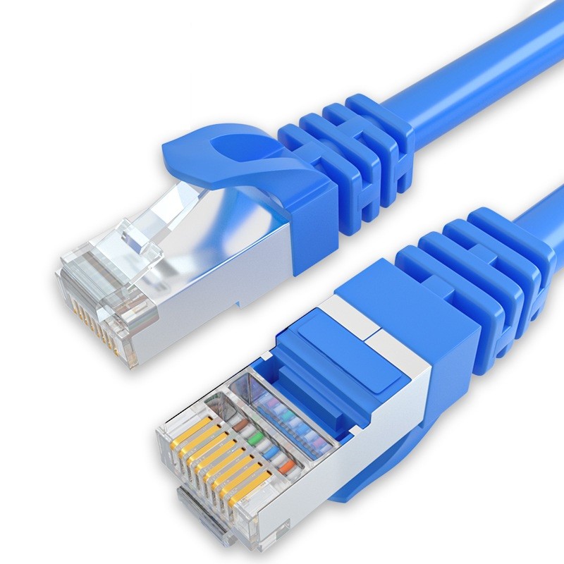 Custom Length Cat6 Network LAN Cable PVC Sheath Metal Head