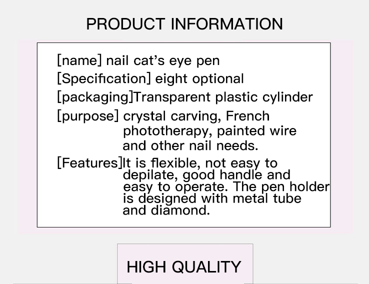 Multifunctional Nylon Hair Beauty Nail Brush Eye Magnet Acrylic Nail Brush
