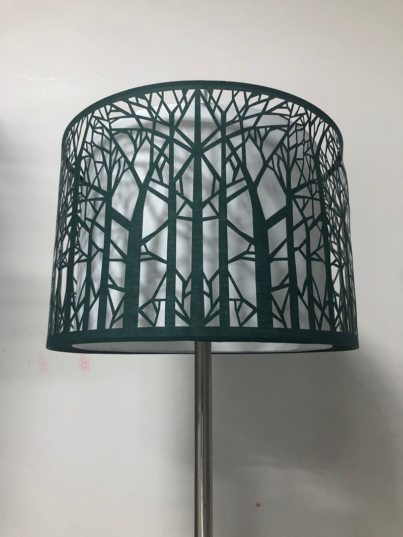 Hollow Tree Laser Cut Metal Lamp Shade White Inner 300*200MM