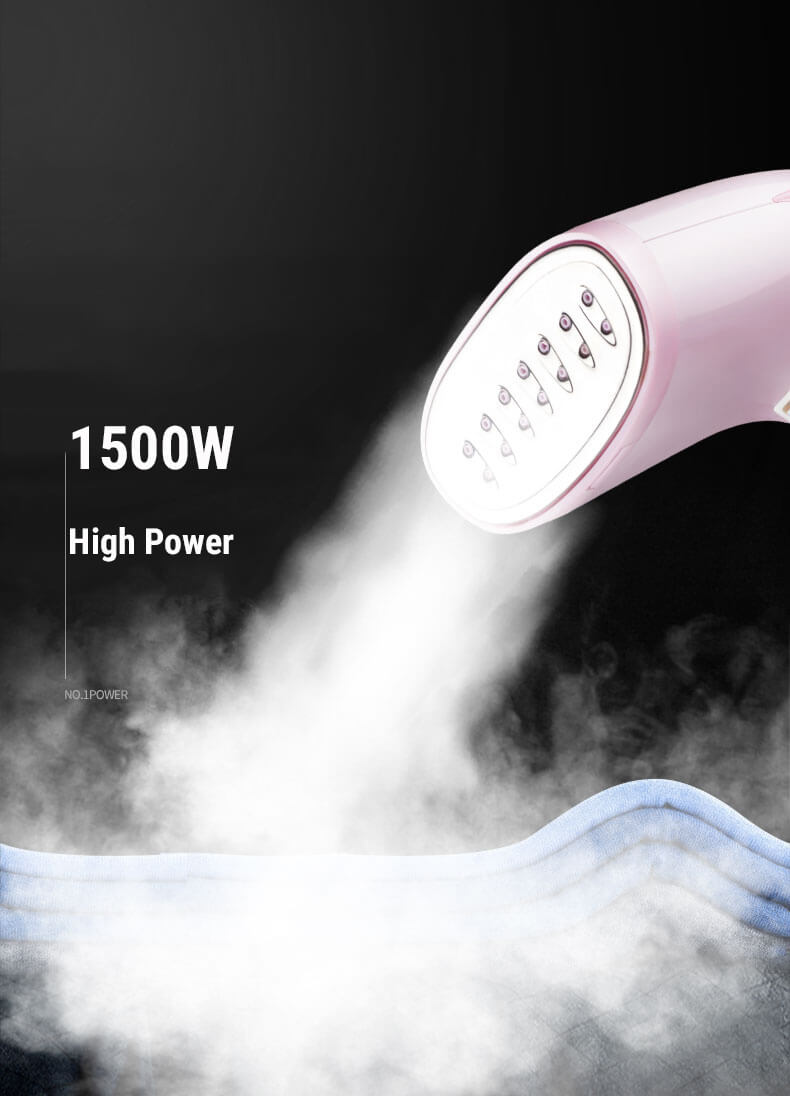 25s Heat Up Time Anti-Drip Light Travel Garment Steamer for Wrinkle-Free Ironing