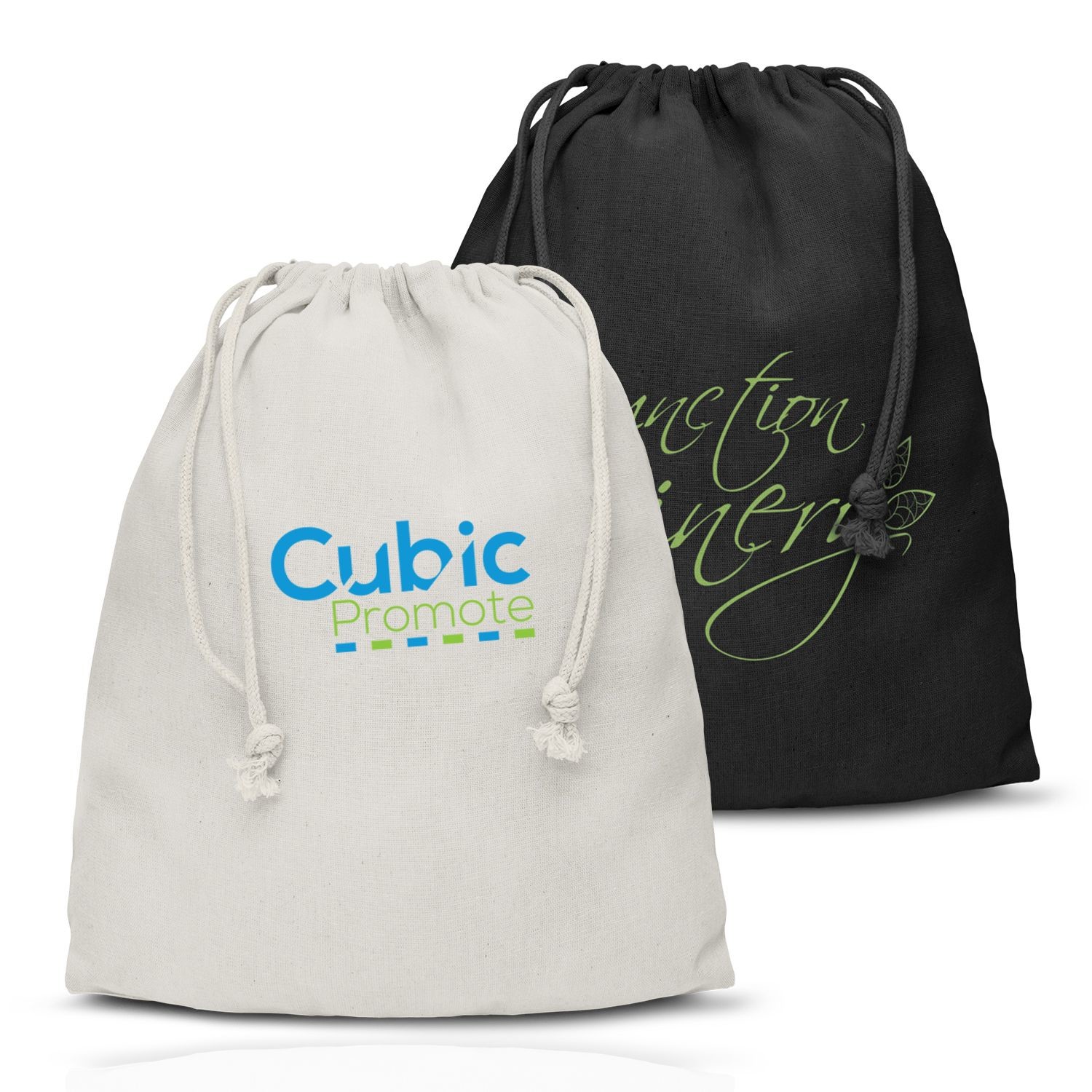 Promotional Organic Canvas Brush Cotton Drawstring Dust Bag Bulk Customized
