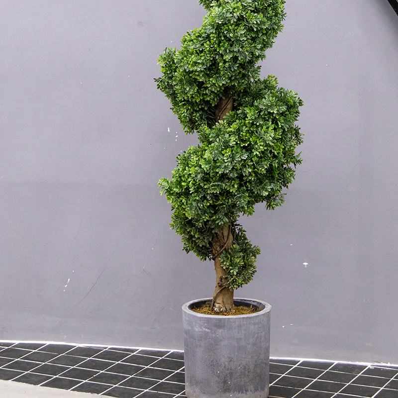 Boxwood Ball Artificial Potted Floor Plants Indoor Nordic Home Decoration