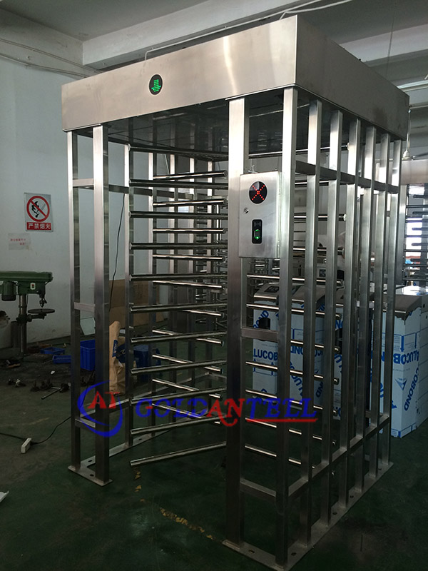 football exit 230volt electric Full Height Turnstiles price / rfid fingerprint open gate