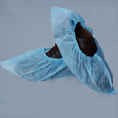 Standard 15*38cm non-woven blue pp disposable surgical shoe cover,prevent dust and static