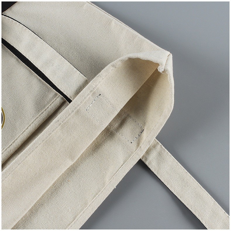 Custom Natural Canvas Bag Reusable Grocery Tote Shopping Bag