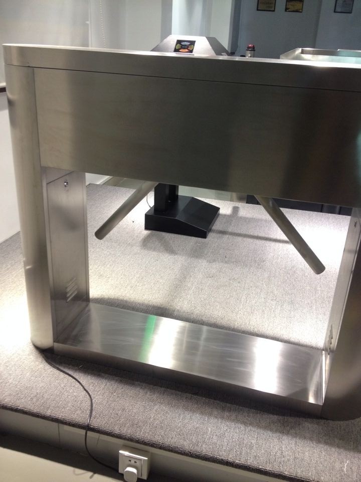 Security gate finger print read baffle gate for metro tripod turnstile for access control system