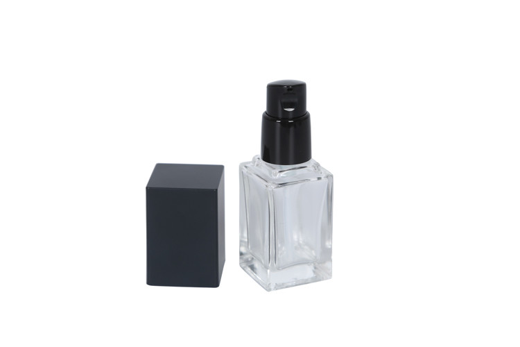 Airless Square Style Cosmetic Pump Bottle 20ml 30ml