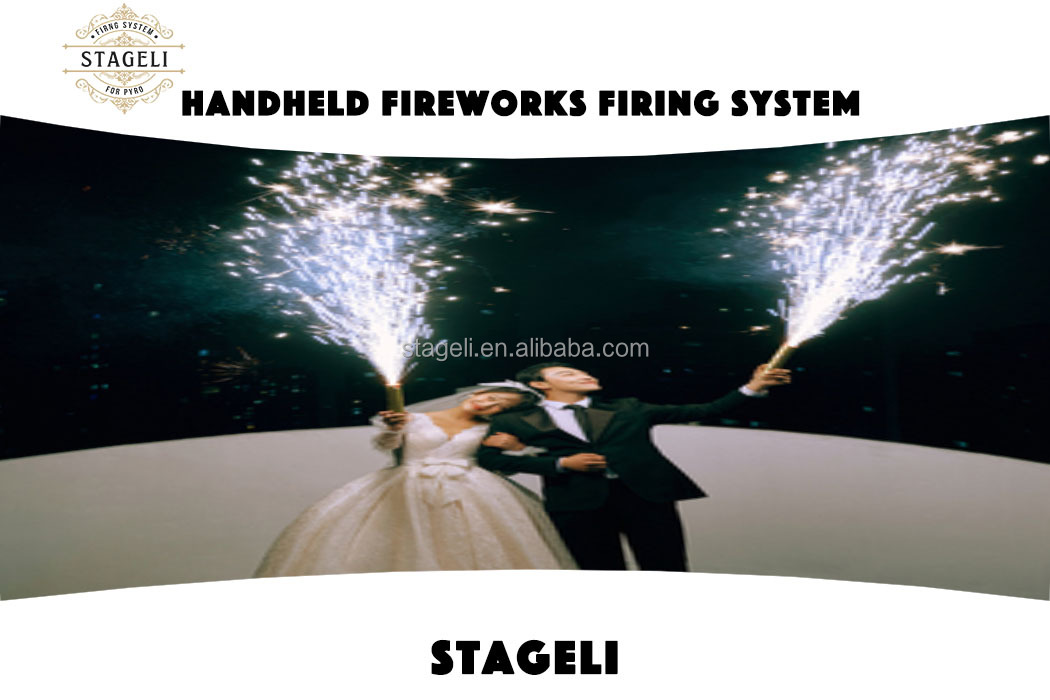 Aluminum Alloy Handheld Fireworks Firing System Cold Pyro Shooter For Wedding