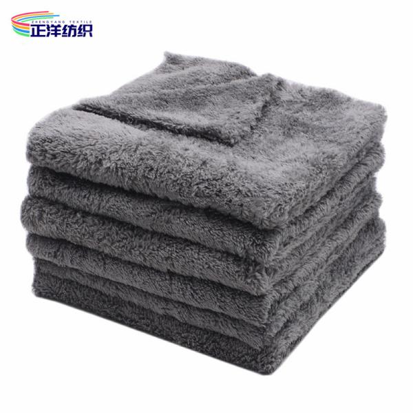 500GSM Reusable Cleaning Cloth 40X40CM Fluffy Microfiber Edgeless Washing