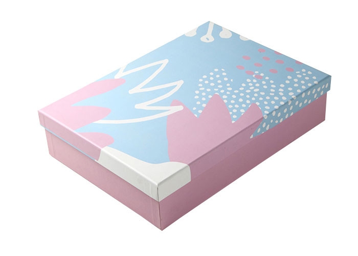 Biodegradable Custom Printed Gift Boxes Art Paper Material CMYK / Pantone Color