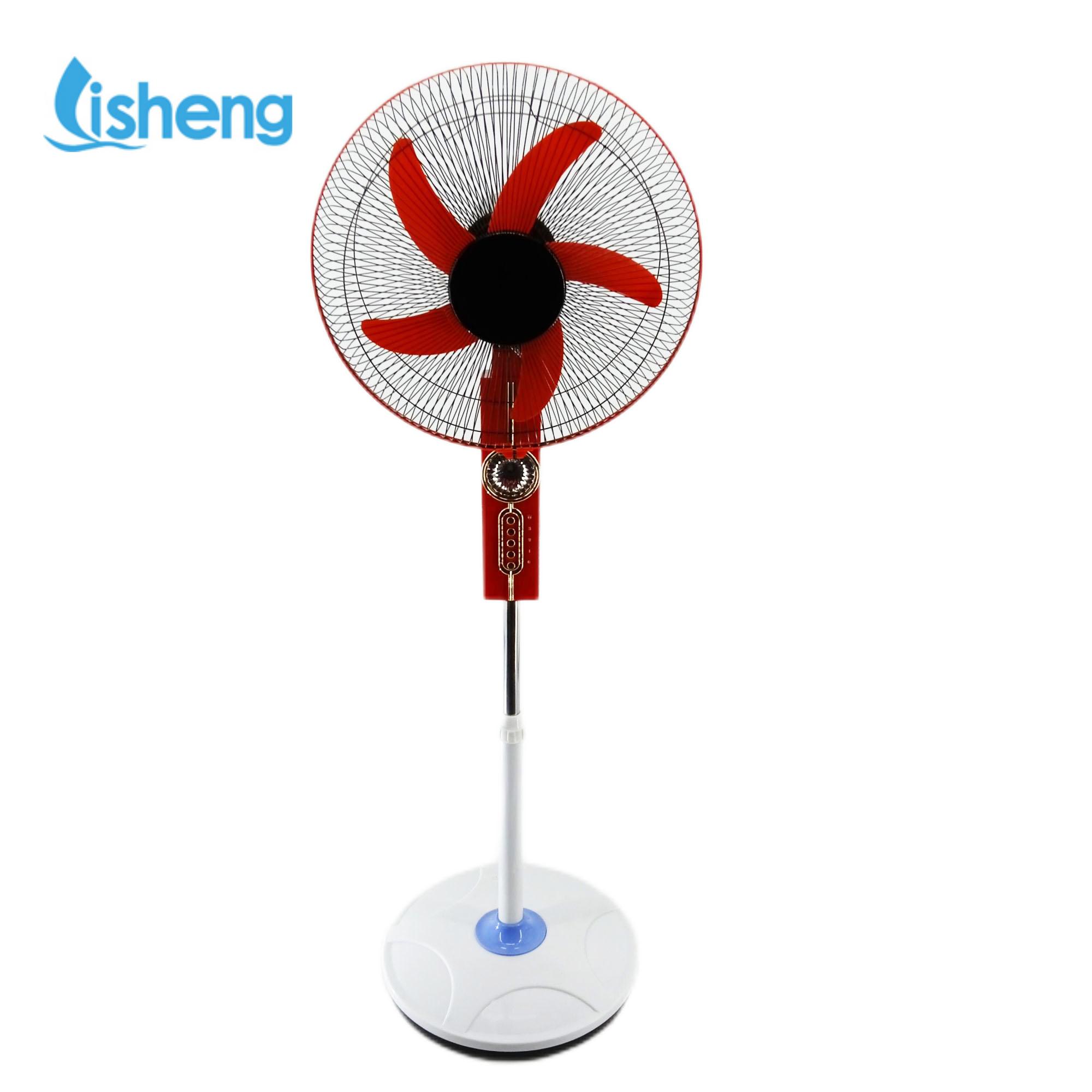 High Speed 12V DC Brush Motor Fan 16 Inch Solar Rechargeable