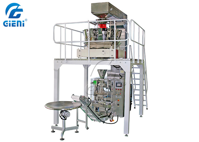 Multihead Weigher Vertical Packing Machines SS304 Food Packaging Sealing Machine