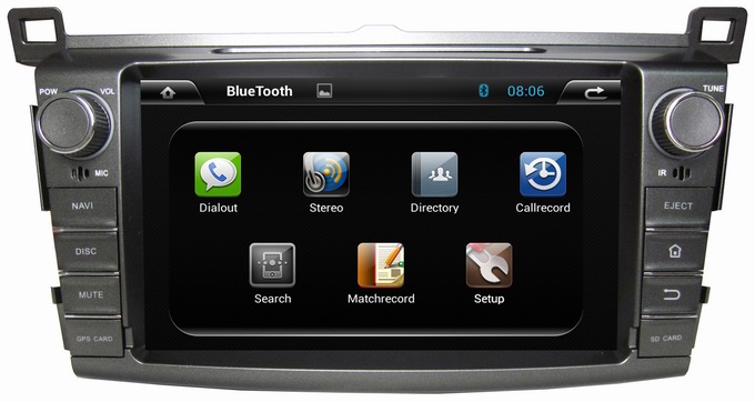 Ouchuangbo Auto Stereo DVD Multimedia Kit for Toyota RAV4 2013 Android 4.2 GPS Navigation iPod USB SD 3G Wifi OCB-8017