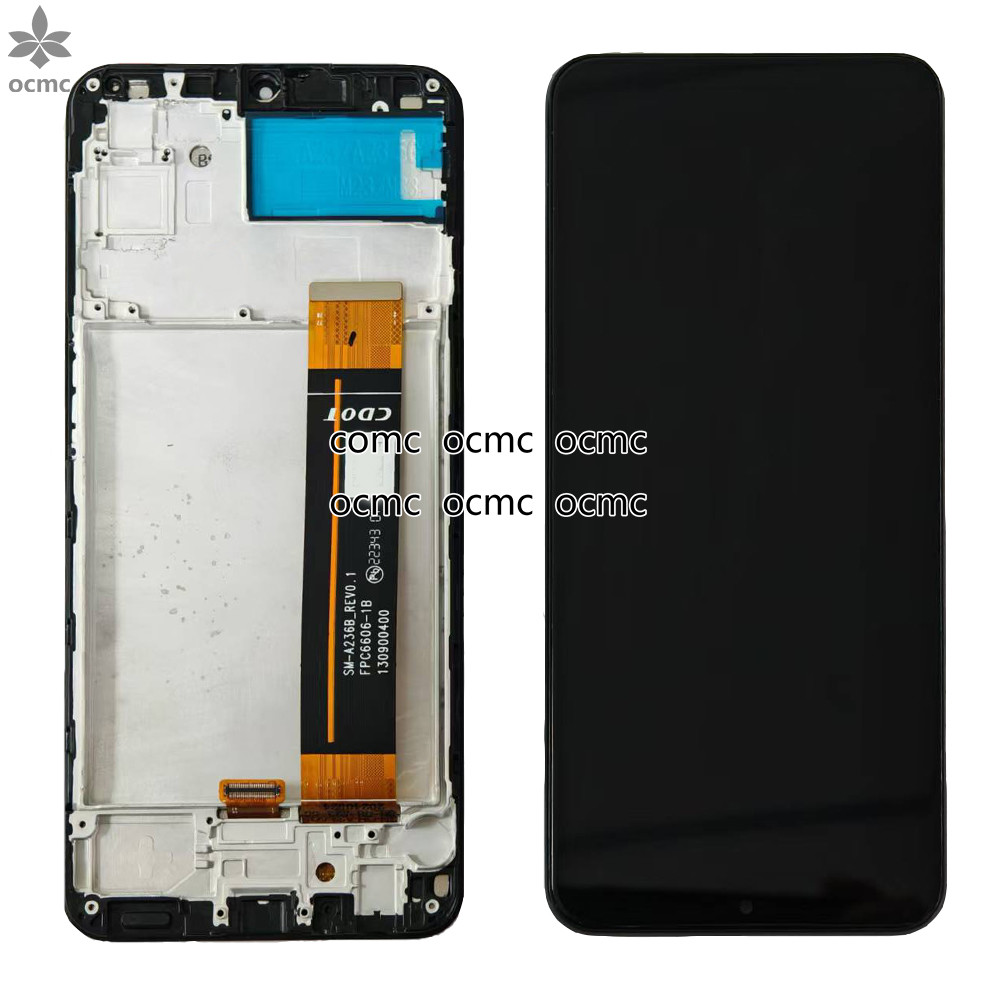 Oem Premium Cell Phone Touchscreen With Frame For Samsung Galaxy A23 5G A236 Black