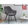 Buy cheap Anti Wrinkle Golden Beach Velvet Dining Chair Fabric Dining Room Chairs With from wholesalers
