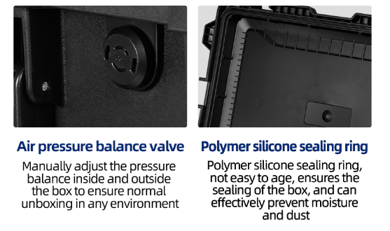Custom Hard Plastic Flight Case 600x425x300mm IP67 Waterproof