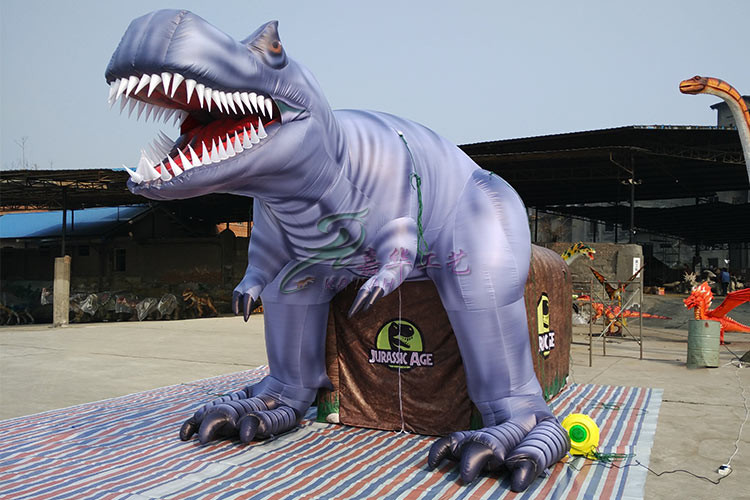 Artificial Sponge Material Cute Dinosaur Door Life Size Sunproof Windproof