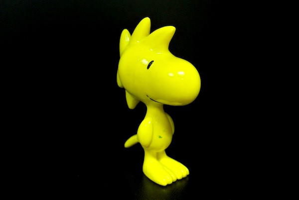 Cute Yellow Bird Toy Story Figures , Snoopy Figurines Collection Woodstock With A Tail
